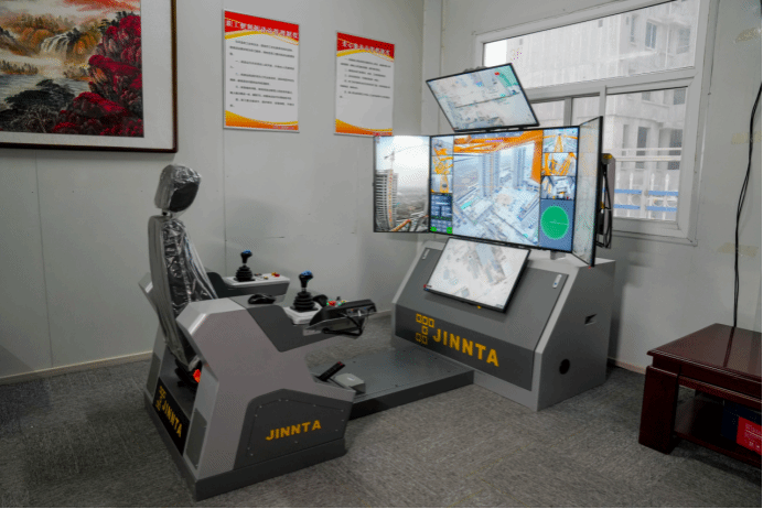 山西建投工程機械公司晉塔遠程駕駛塔機亮相錦繡汾東項目