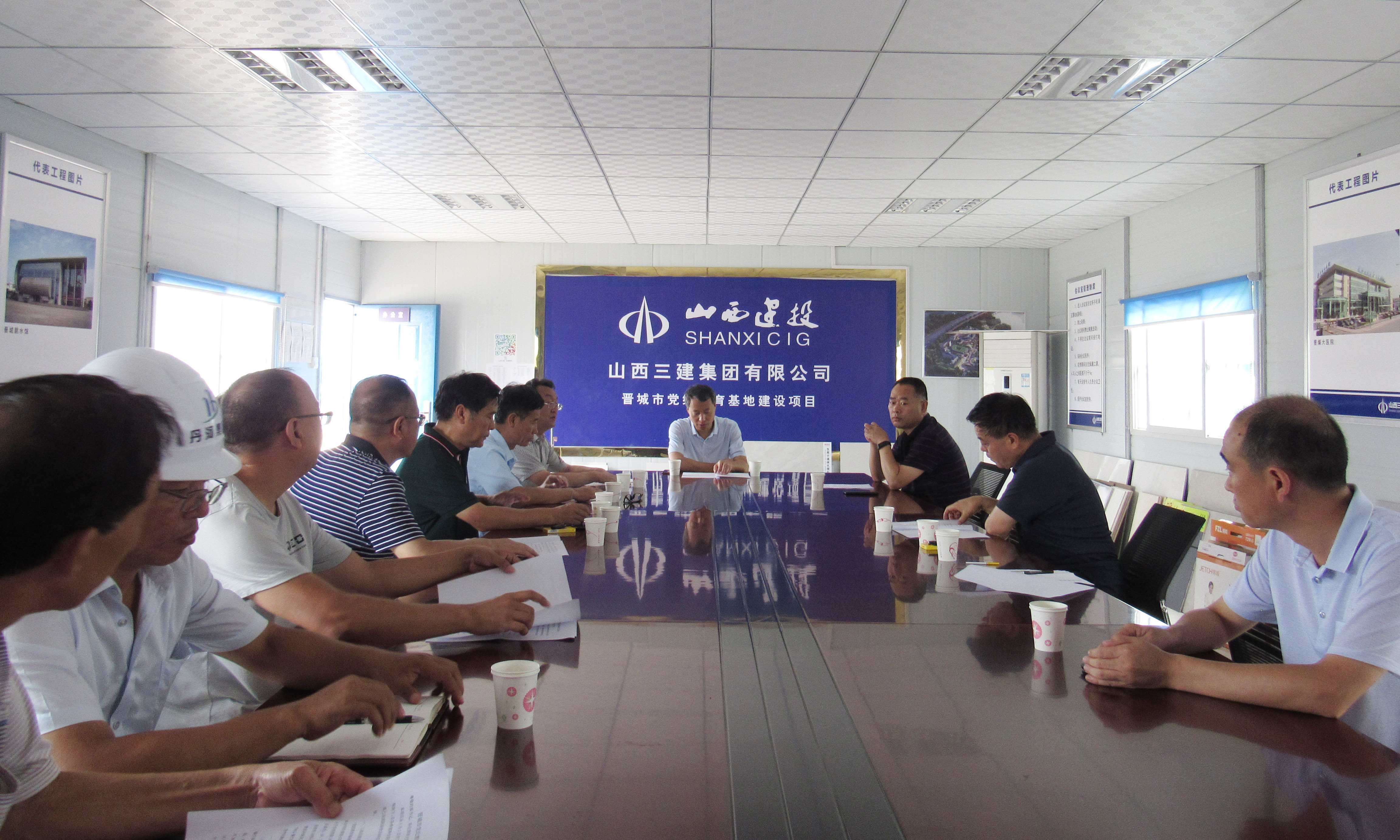 晉城市紀(jì)委書記調(diào)研山西建投三建集團承建的晉城黨紀(jì)教育基地建設(shè)項目