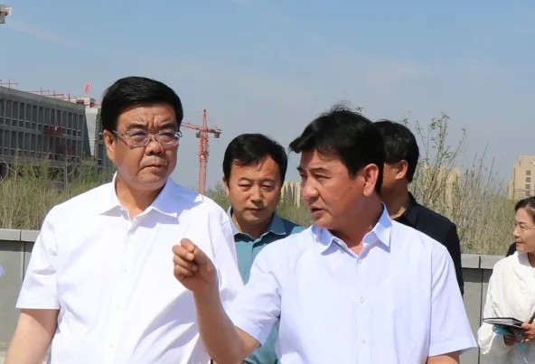 晉中市委書記在山西建投承建的山西職教港項目調(diào)研